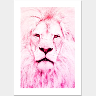 Lion Pink Posters and Art